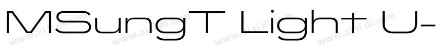 MSungT Light U字体转换